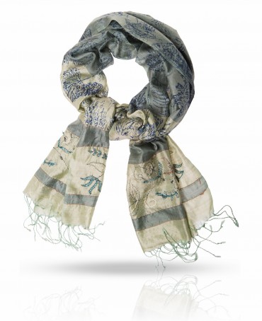 Шарф Женский SN-EMB.PRINT/GREY